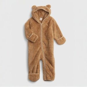 BABY GAP Bear Ear Hoodie Sherpa One Piece